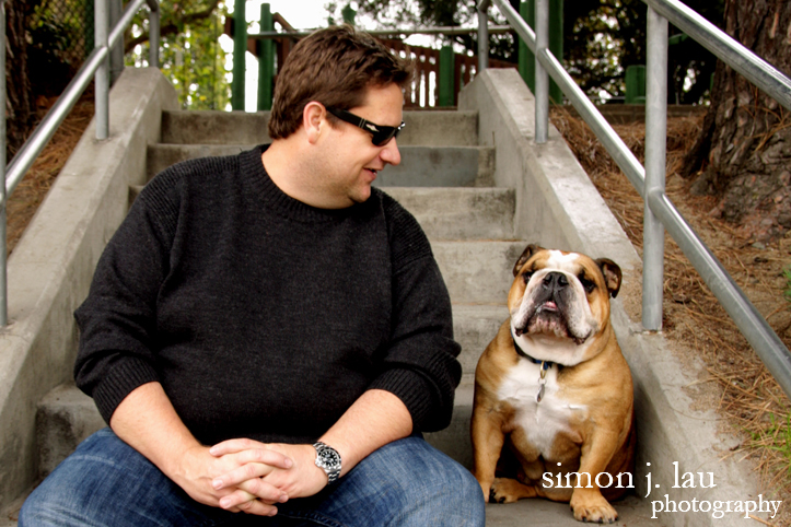 english bulldog in san francisco's north beach