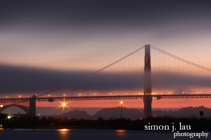 a long exposure photograph of the golden gate bridge