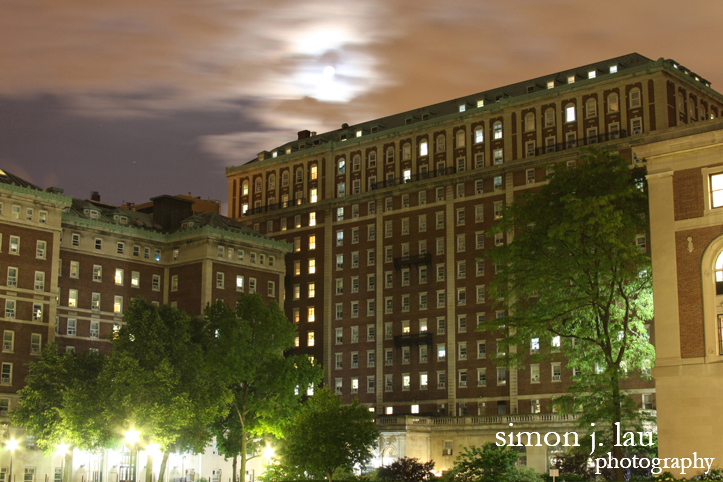 a long exposure photograph of columbia university